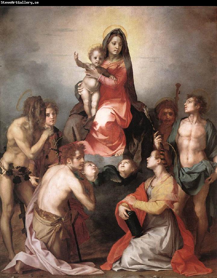 Andrea del Sarto Madonna in Glory and Saints